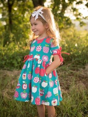 🍎Sz 5T Cheeky Plum Penelope Knit Dress - Apple of my eye!